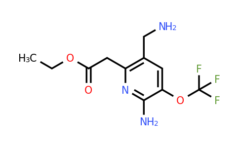 Ethyl 2-amino-5-(aminomethyl)-3-(trifluoromethoxy)pyridine-6-acetate