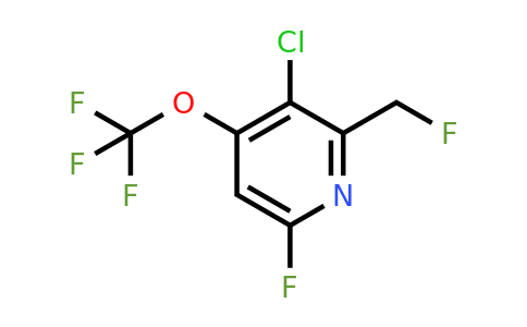3-Chloro-6-fluoro-2-(fluoromethyl)-4-(trifluoromethoxy)pyridine