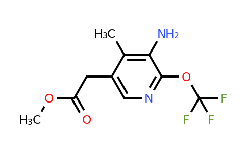1804602-19-4 | Methyl 3-amino-4-methyl-2-(trifluoromethoxy)pyridine-5-acetate