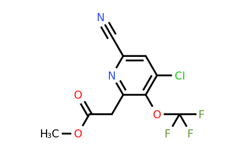 1804608-78-3 | Methyl 4-chloro-6-cyano-3-(trifluoromethoxy)pyridine-2-acetate