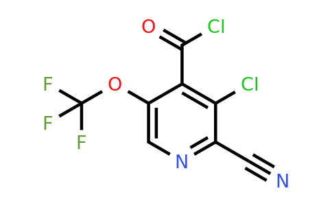 3-Chloro-2-cyano-5-(trifluoromethoxy)pyridine-4-carbonyl chloride