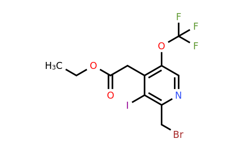 1804629-48-8 | Ethyl 2-(bromomethyl)-3-iodo-5-(trifluoromethoxy)pyridine-4-acetate