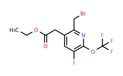 1804629-64-8 | Ethyl 2-(bromomethyl)-5-iodo-6-(trifluoromethoxy)pyridine-3-acetate