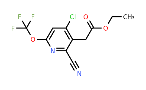 1804631-21-7 | Ethyl 4-chloro-2-cyano-6-(trifluoromethoxy)pyridine-3-acetate
