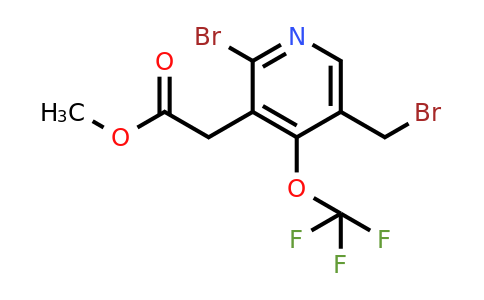 Methyl 2-bromo-5-(bromomethyl)-4-(trifluoromethoxy)pyridine-3-acetate