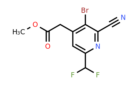 1804633-29-1 | Methyl 3-bromo-2-cyano-6-(difluoromethyl)pyridine-4-acetate