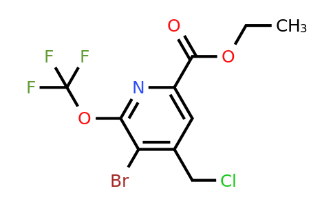 1804633-93-9 | Ethyl 3-bromo-4-(chloromethyl)-2-(trifluoromethoxy)pyridine-6-carboxylate