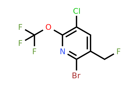 2-Bromo-5-chloro-3-(fluoromethyl)-6-(trifluoromethoxy)pyridine