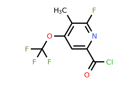 2-Fluoro-3-methyl-4-(trifluoromethoxy)pyridine-6-carbonyl chloride
