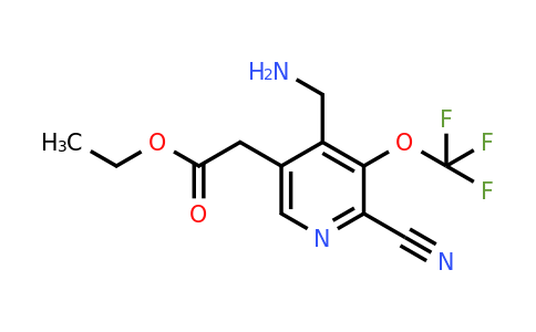 1804642-47-4 | Ethyl 4-(aminomethyl)-2-cyano-3-(trifluoromethoxy)pyridine-5-acetate