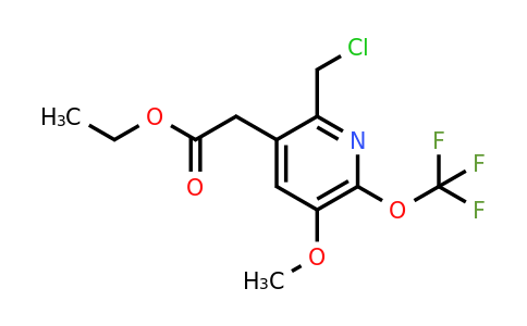 1804648-28-9 | Ethyl 2-(chloromethyl)-5-methoxy-6-(trifluoromethoxy)pyridine-3-acetate