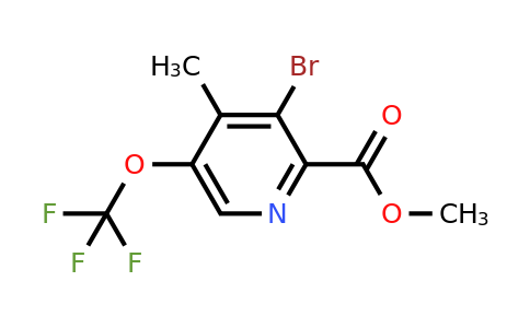 1804650-86-9 | Methyl 3-bromo-4-methyl-5-(trifluoromethoxy)pyridine-2-carboxylate