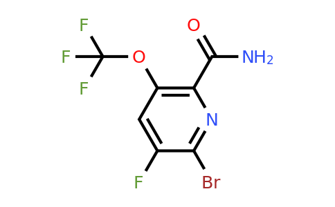 1804651-63-5 | 2-Bromo-3-fluoro-5-(trifluoromethoxy)pyridine-6-carboxamide