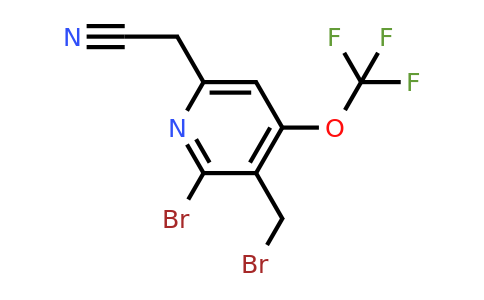 1804653-22-2 | 2-Bromo-3-(bromomethyl)-4-(trifluoromethoxy)pyridine-6-acetonitrile