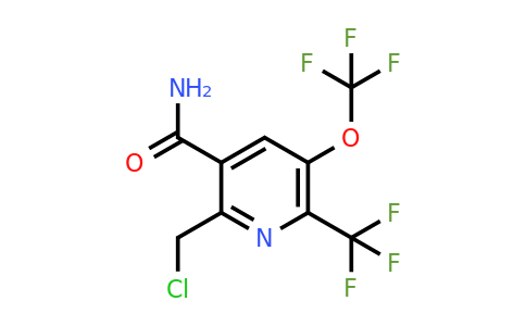 2-(Chloromethyl)-5-(trifluoromethoxy)-6-(trifluoromethyl)pyridine-3-carboxamide