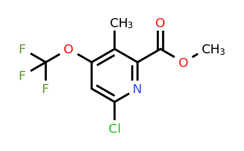 1804668-61-8 | Methyl 6-chloro-3-methyl-4-(trifluoromethoxy)pyridine-2-carboxylate