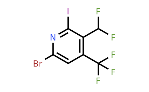 6-Bromo-3-(difluoromethyl)-2-iodo-4-(trifluoromethyl)pyridine