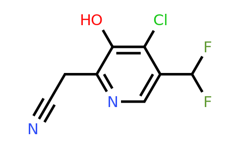 4-Chloro-5-(difluoromethyl)-3-hydroxypyridine-2-acetonitrile