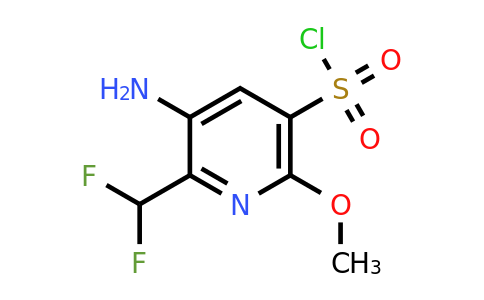 3-Amino-2-(difluoromethyl)-6-methoxypyridine-5-sulfonyl chloride