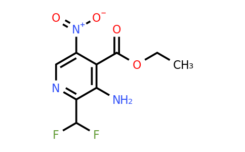 Ethyl 3-amino-2-(difluoromethyl)-5-nitropyridine-4-carboxylate