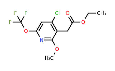 Ethyl 4-chloro-2-methoxy-6-(trifluoromethoxy)pyridine-3-acetate