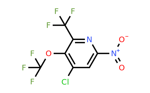 4-Chloro-6-nitro-3-(trifluoromethoxy)-2-(trifluoromethyl)pyridine