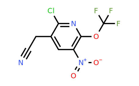 2-Chloro-5-nitro-6-(trifluoromethoxy)pyridine-3-acetonitrile