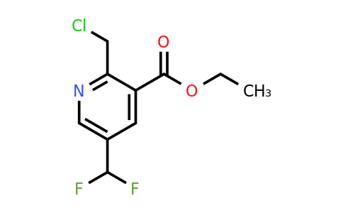Ethyl 2-(chloromethyl)-5-(difluoromethyl)pyridine-3-carboxylate