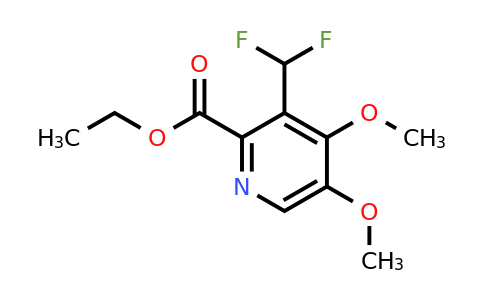 1804695-80-4 | Ethyl 3-(difluoromethyl)-4,5-dimethoxypyridine-2-carboxylate