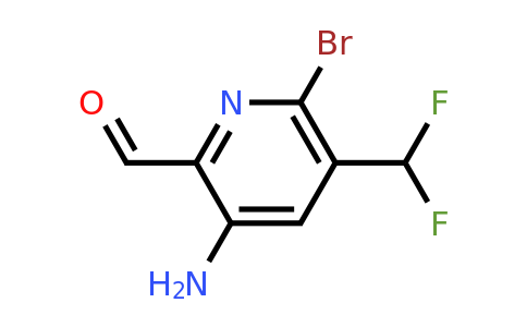 1804696-17-0 | 5-Amino-2-bromo-3-(difluoromethyl)pyridine-6-carboxaldehyde