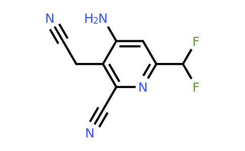 4-Amino-2-cyano-6-(difluoromethyl)pyridine-3-acetonitrile