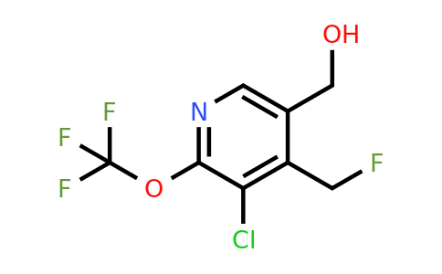 3-Chloro-4-(fluoromethyl)-2-(trifluoromethoxy)pyridine-5-methanol