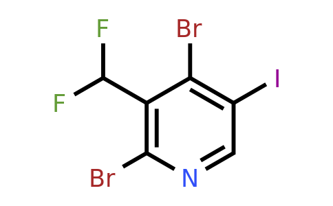 2,4-Dibromo-3-(difluoromethyl)-5-iodopyridine