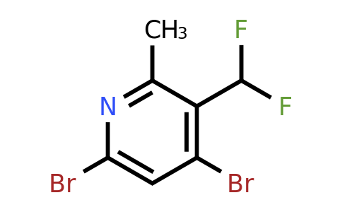 4,6-Dibromo-3-(difluoromethyl)-2-methylpyridine
