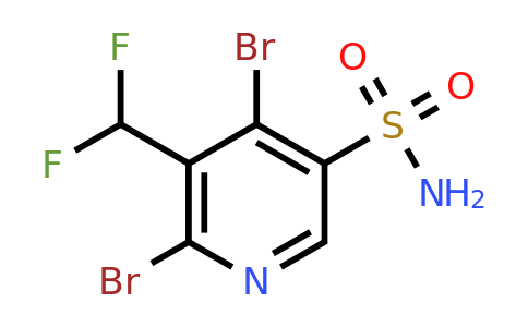 2,4-Dibromo-3-(difluoromethyl)pyridine-5-sulfonamide