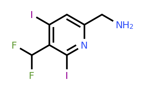 6-(Aminomethyl)-3-(difluoromethyl)-2,4-diiodopyridine