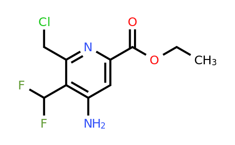 1804723-23-6 | Ethyl 4-amino-2-(chloromethyl)-3-(difluoromethyl)pyridine-6-carboxylate