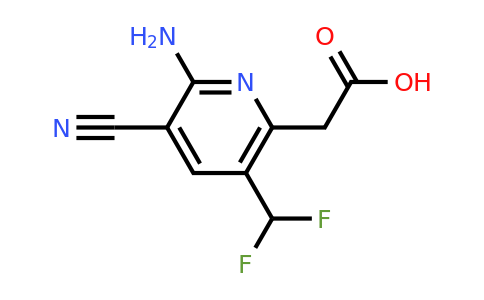 2-Amino-3-cyano-5-(difluoromethyl)pyridine-6-acetic acid