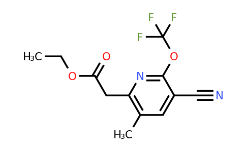 1804731-16-5 | Ethyl 3-cyano-5-methyl-2-(trifluoromethoxy)pyridine-6-acetate