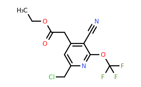 1804732-84-0 | Ethyl 6-(chloromethyl)-3-cyano-2-(trifluoromethoxy)pyridine-4-acetate