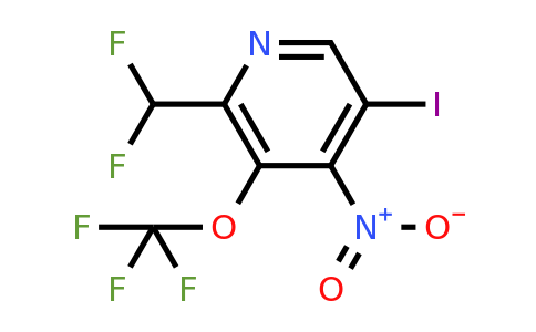 2-(Difluoromethyl)-5-iodo-4-nitro-3-(trifluoromethoxy)pyridine