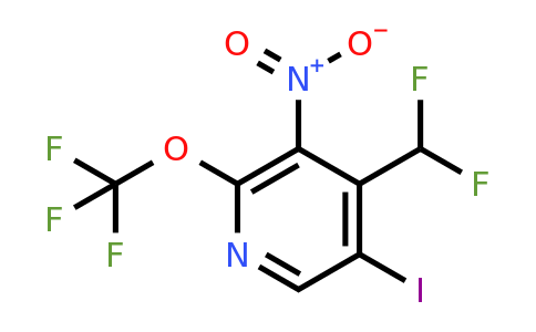 4-(Difluoromethyl)-5-iodo-3-nitro-2-(trifluoromethoxy)pyridine