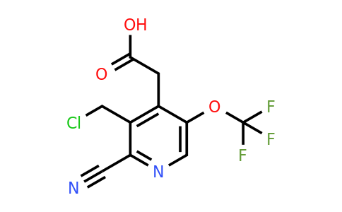 3-(Chloromethyl)-2-cyano-5-(trifluoromethoxy)pyridine-4-acetic acid