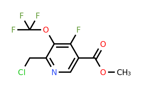 1804749-27-6 | Methyl 2-(chloromethyl)-4-fluoro-3-(trifluoromethoxy)pyridine-5-carboxylate
