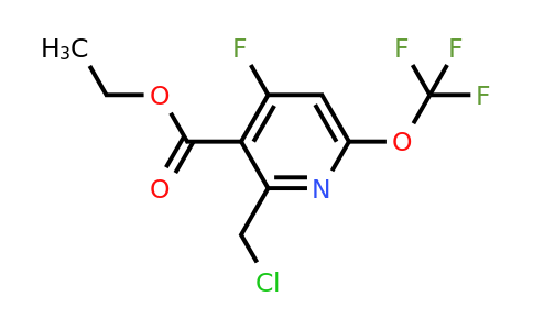 1804760-12-0 | Ethyl 2-(chloromethyl)-4-fluoro-6-(trifluoromethoxy)pyridine-3-carboxylate