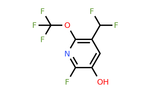 2-Fluoro-5-(difluoromethyl)-3-hydroxy-6-(trifluoromethoxy)pyridine
