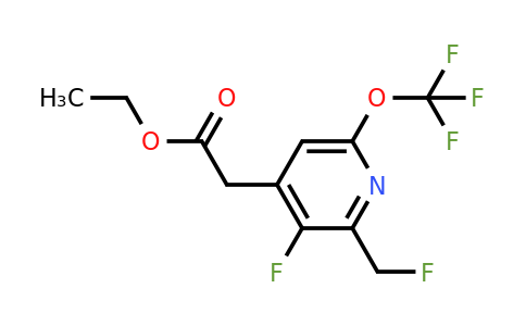 1804764-37-1 | Ethyl 3-fluoro-2-(fluoromethyl)-6-(trifluoromethoxy)pyridine-4-acetate