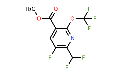 Methyl 2-(difluoromethyl)-3-fluoro-6-(trifluoromethoxy)pyridine-5-carboxylate