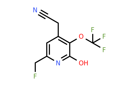 1804779-76-7 | 6-(Fluoromethyl)-2-hydroxy-3-(trifluoromethoxy)pyridine-4-acetonitrile