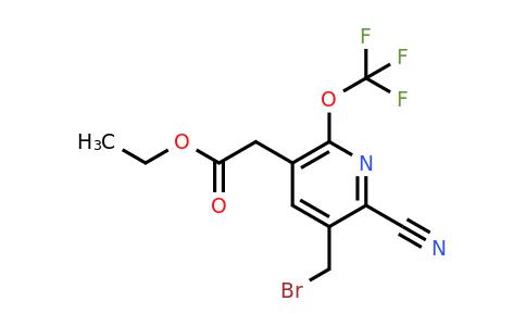 1804780-42-4 | Ethyl 3-(bromomethyl)-2-cyano-6-(trifluoromethoxy)pyridine-5-acetate